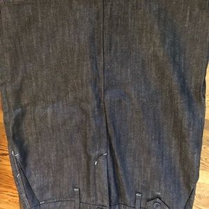 Jean knee length skirt